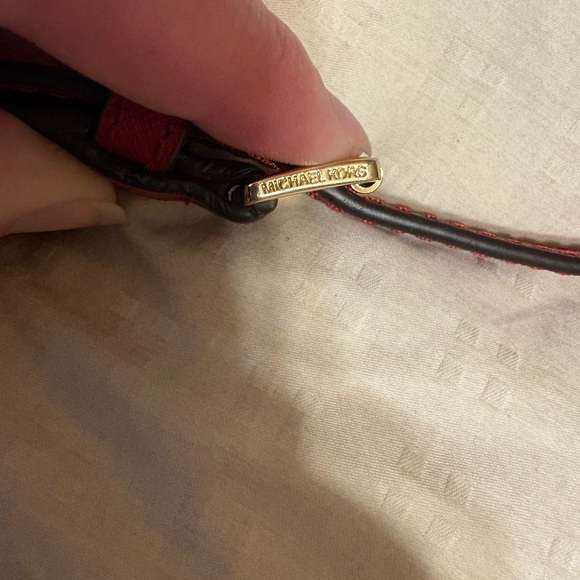 Michael Kors Red and Teal Floral Crossbody Bag - Picture 5 of 8